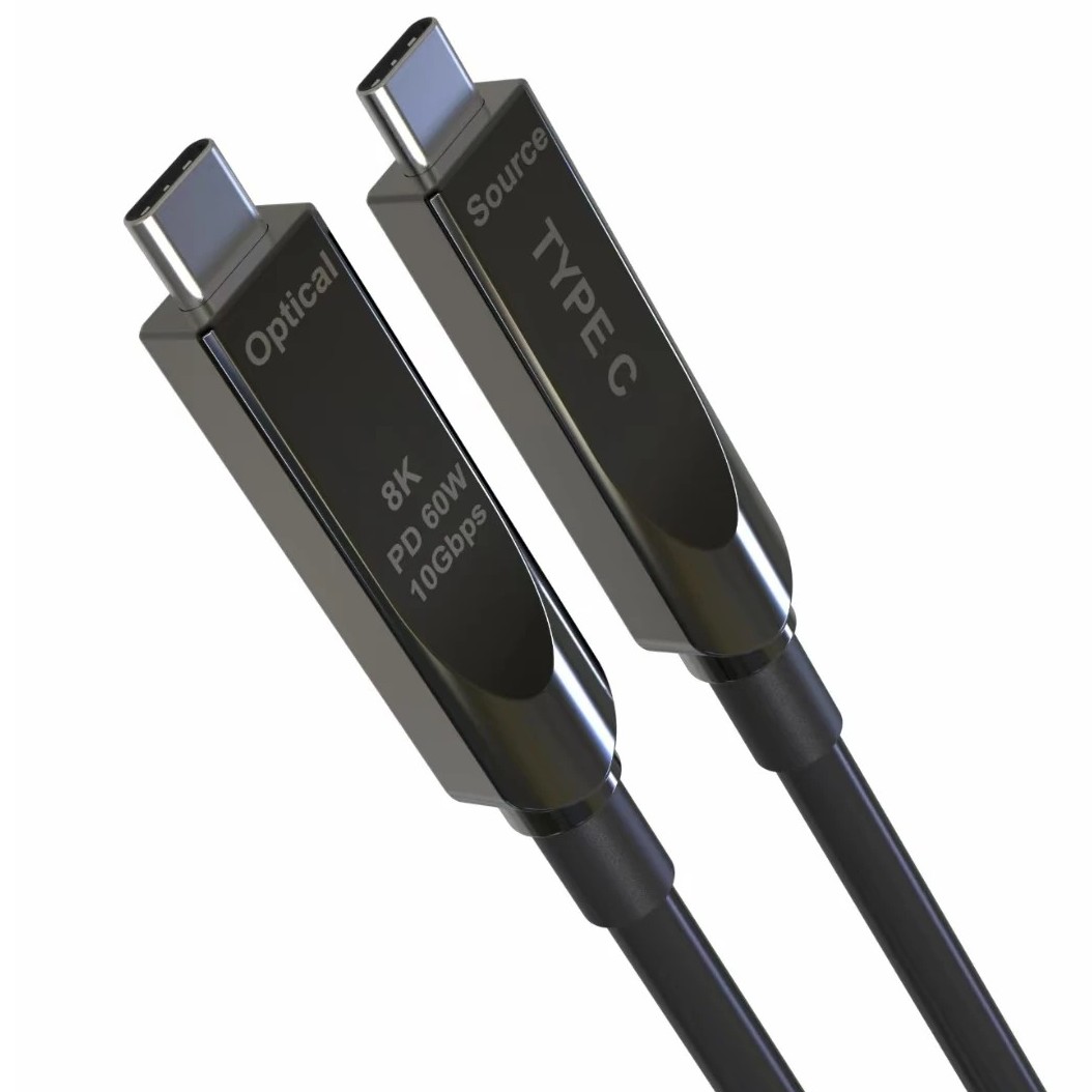 PremiumCord USB-C kabel Gen2 AOC DP1.4, 5m
