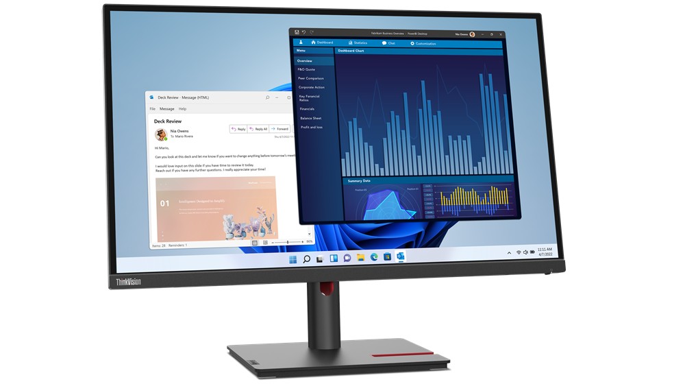 Lenovo ThinkVision/T27q-30/27"/IPS/4K UHD/60Hz/4ms/Black/3R