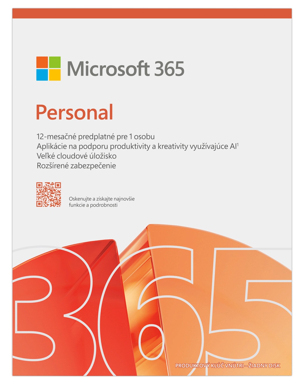 Microsoft 365 Personal FY25H2 Mac/Win, 1rok, SK