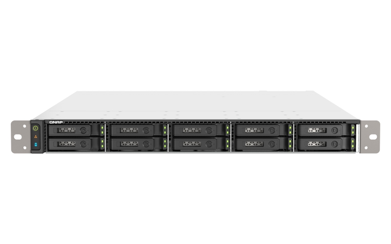 QNAP TS-h1090FU-7232P-64G (AMD EPYC, 64GB ECC RAM, 10x 2,5" U.2/SATA, 2x PCIe, 2x 2,5GbE, 2x 25GbE)
