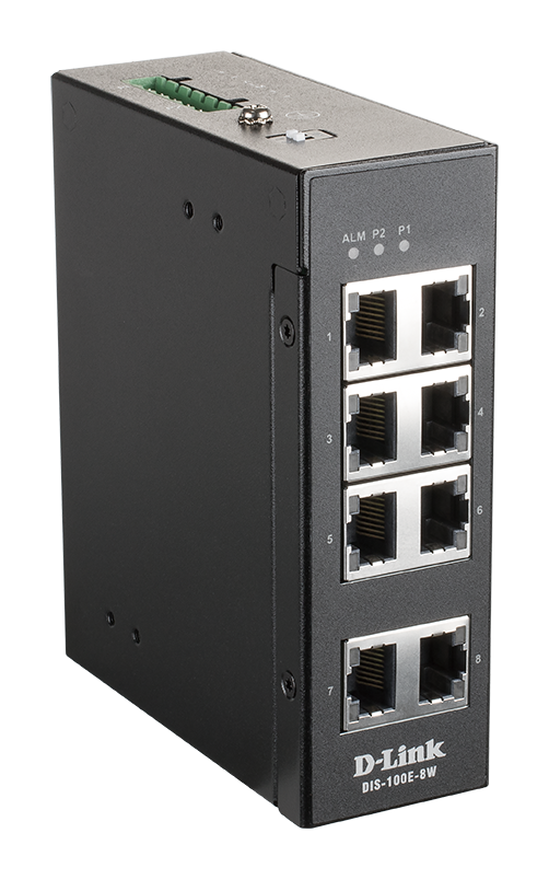 D-Link DIS-100E-8W Industrial 8 port Unmng switch