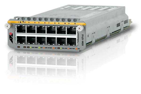 Allied Telesis 12xGb uplink module AT-XEM-12TV2