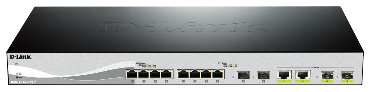 D-Link DXS-1210-12TC 8x10GbE 4xSFP+ switch