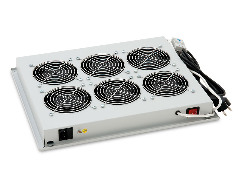 Vent.j. horní(spodní) 6x ventilátor 220V/138W čer.