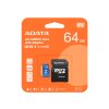 Adata/micro SDXC/64GB/UHS-I U1 / Class 10/+ Adaptér