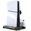 ipega p5s006 multifunkcni nabijeci rgb stojan s chlazenim pro ps5 slim black 1 big ies13147030