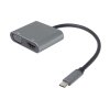 PremiumCord MST adaptér USB-C na HDMI + VGA, rozlišení 4K a FULL HD 1080p
