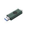 DataTraveler Duo G2/256GB/USB 3.2/USB-A + USB-C/Zelená