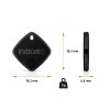 EVOLVEO TrackTag, Bluetooth lokátor s Apple Find My, černý