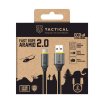Tactical Fast Rope Aramid 2.0 Cable USB-A/USB-C 2m