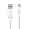 Tactical Stitch Thread Cable USB-A/USB-C 2m White
