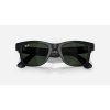 ray ban meta wayfarer matte black clear graphite g s