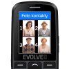 EVOLVEO EasyPhone EG, telefon pro seniory, nabíjecí stojánek a adaptér, černý
