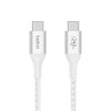 150330390 CAB015 WHT 100W USB CtoUSB C Braided Fro s