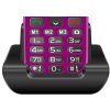 EVOLVEO EasyPhone XR, mobilní telefon pro seniory s nabíjecím stojánkem, růžový