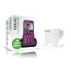 EVOLVEO EasyPhone XR, mobilní telefon pro seniory s nabíjecím stojánkem, růžový