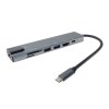 PremiumCord USB-C na HDMI + USB3.0 + USB2.0 + PD + SD/TF + RJ45 adaptér