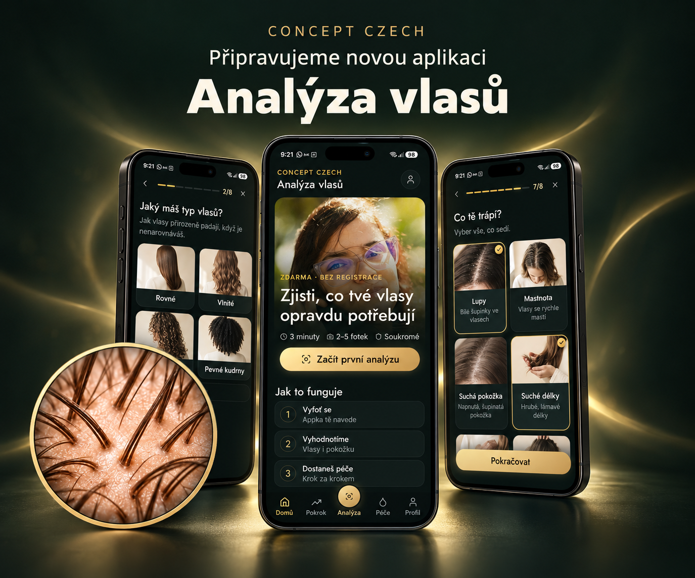 🔬 PŘIPRAVUJEME: APLIKACI PRO ANALÝZU VLASŮ A POKOŽKY HLAVY