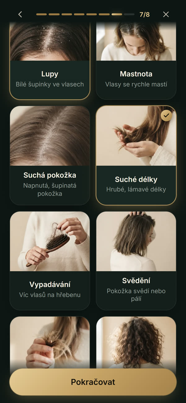 Dotazník s fotkami: co tě trápí