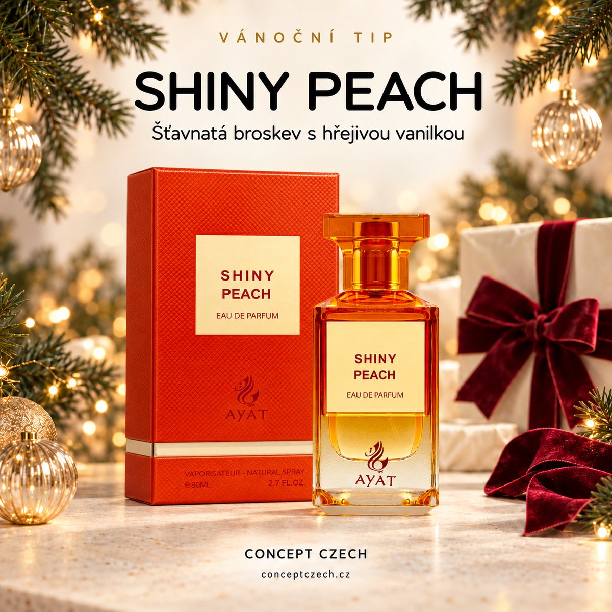 Vánoční tip: AYAT Shiny Peach 80 ml