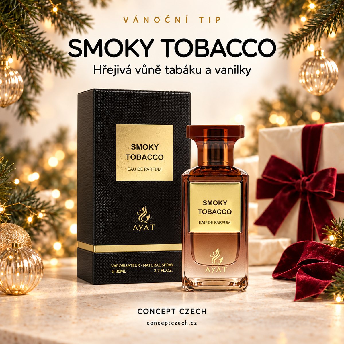 Vánoční tip: AYAT Smoky Tobacco 80 ml
