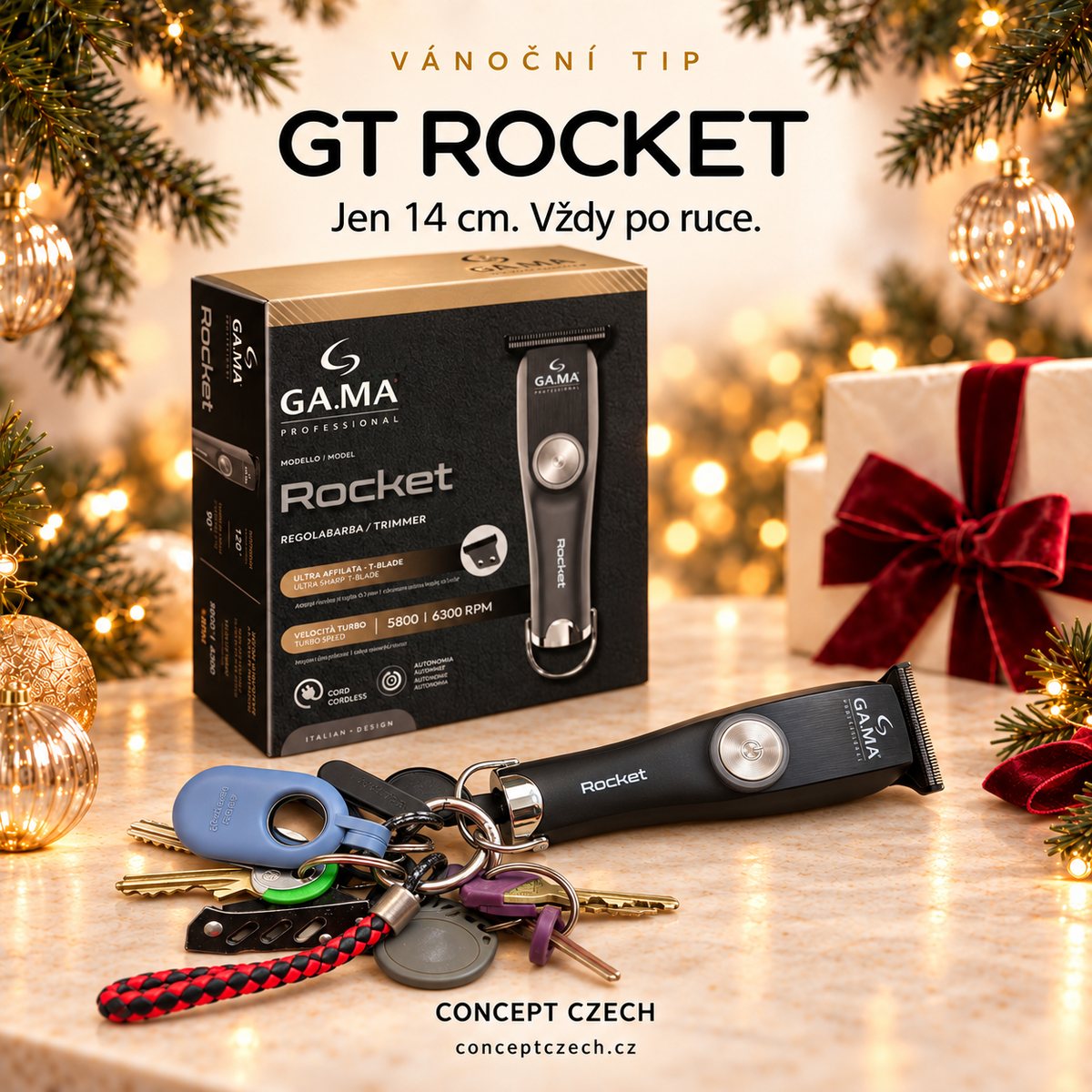 Vánoční tip: GA.MA Zastřihovač Rocket GT