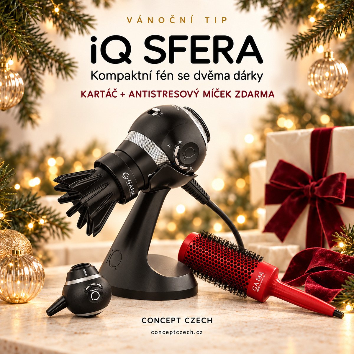 Vánoční tip: GA.MA Fén iQ Sfera