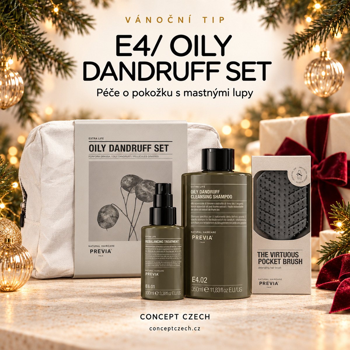 Vánoční tip: Previa E4/ Oily Dandruff Set