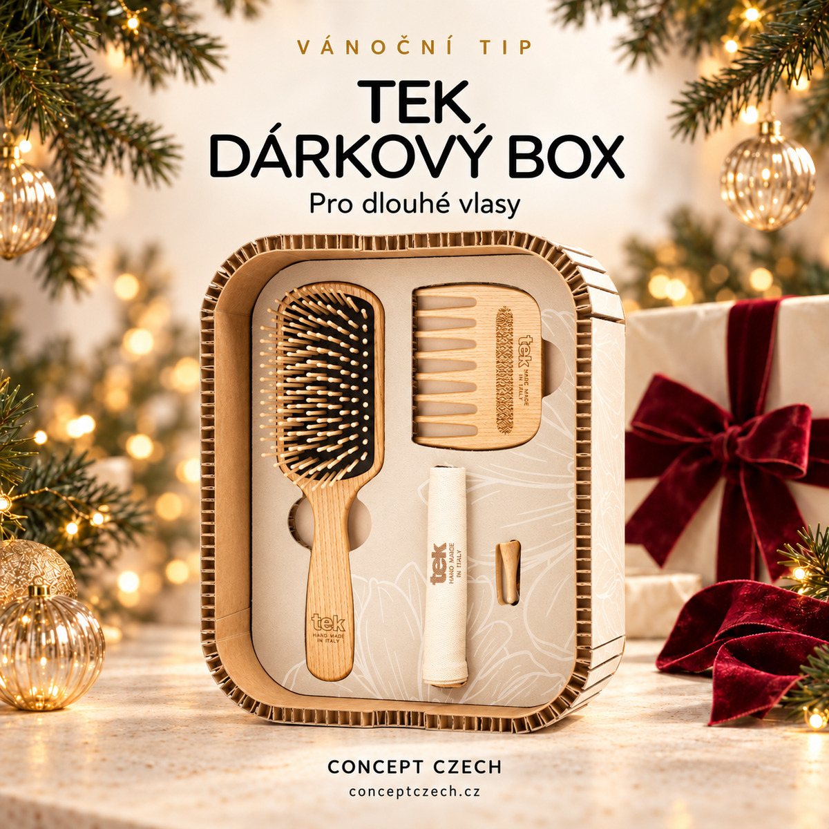 Vánoční tip: TEK Dárkový box L – dlouhé vlasy