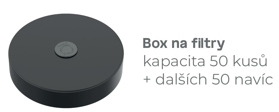 Box na filtry s kapacitou 50 kusů