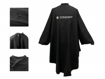 Kadeřnická pláštěnka s rukávy concept czech