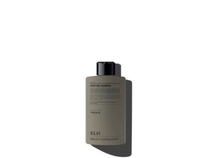 e3 purifying shampoo 340 ml detoxikacni sampon pro intoxikovanou pokozku previa italy