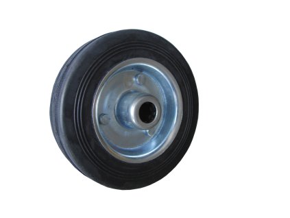 Kolo samostatné, černá guma, kovový disk