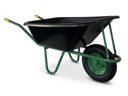 Zahradní kolečko 120l  Plastové zahradní kolečko, pevnostní pneumatika v kole