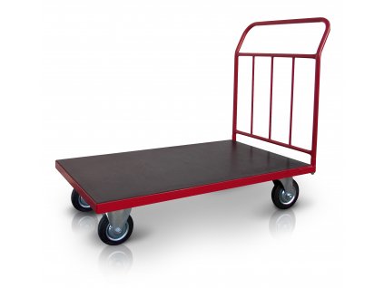 Plošinový vozík 1 x madlo se svislými příčkami 500 kg PROFI 52608-01 (Rozměry (mm) 800 x 1300)