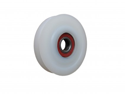 Kladka polyamidová s radiusem s kuličkovým ložiskem 87045-02 (Nosnost (kg) 80, Vnější Ø / Osa Ø (mm) 80/12, Celková šířka (mm) 28)
