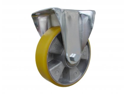 kolečka pevná s konzolou, polyuretanová obruč 55125-16 (Průměr kola (mm) 250, Nosnost (kg) 300, Rozteč otvorů (mm) 107 x 80)