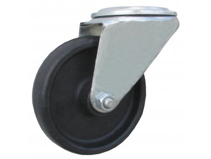 Kolečko otočné s otvorem pro vysoké teploty 46080-21 (Průměr kola(mm) 100, Nosnost(kg) 100, Celková výška(mm) 121)