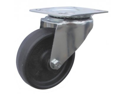 Kolečko otočné s přírubou pro vysoké teploty 46080-05 (Průměr kola (mm) 160, Nosnost (kg) 100, Rozteč otvorů (mm) 80 x 70)