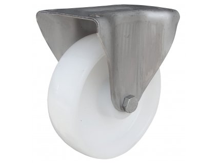 Kolečko pevné s nerezovou konzolou, polyamidové 50080-14 (Průměr kola(mm) 200, Nosnost(kg) 180, Ložisko kluzné)