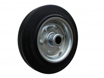 Kolečko samostatné, černá pryž 31100-01 (Průměr kola(mm) 200, Nosnost(kg) 205, Průměr/délka náboje(mm) 20/59)