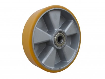 kolečko samostatné, polyuretanová obruč 35160-03 (Průměr kola(mm) 300, Nosnost(kg) 1800, Průměr/délka náboje(mm) 25/82)