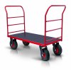 Plošinový vozík 2 X madlo s vodorovnými priečkami PROFI s nafukovacími kolesami 52608-16