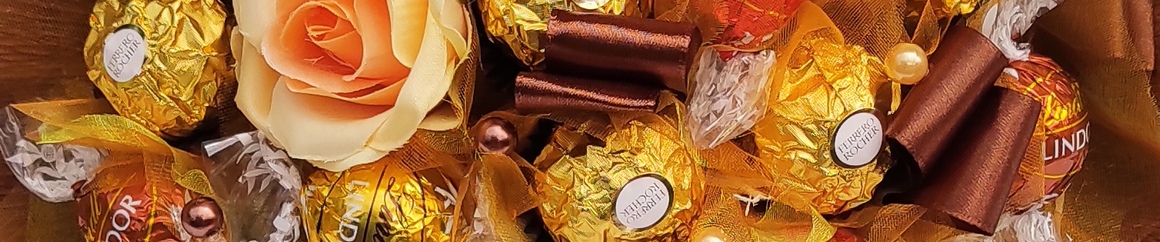 Kytička z pralinek Lindor