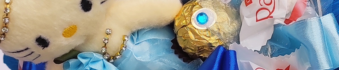 Kytička s kočičkou a bonbonky