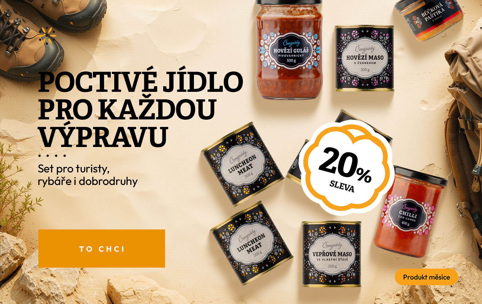 Produkt měsíce července: set Dobrodruh