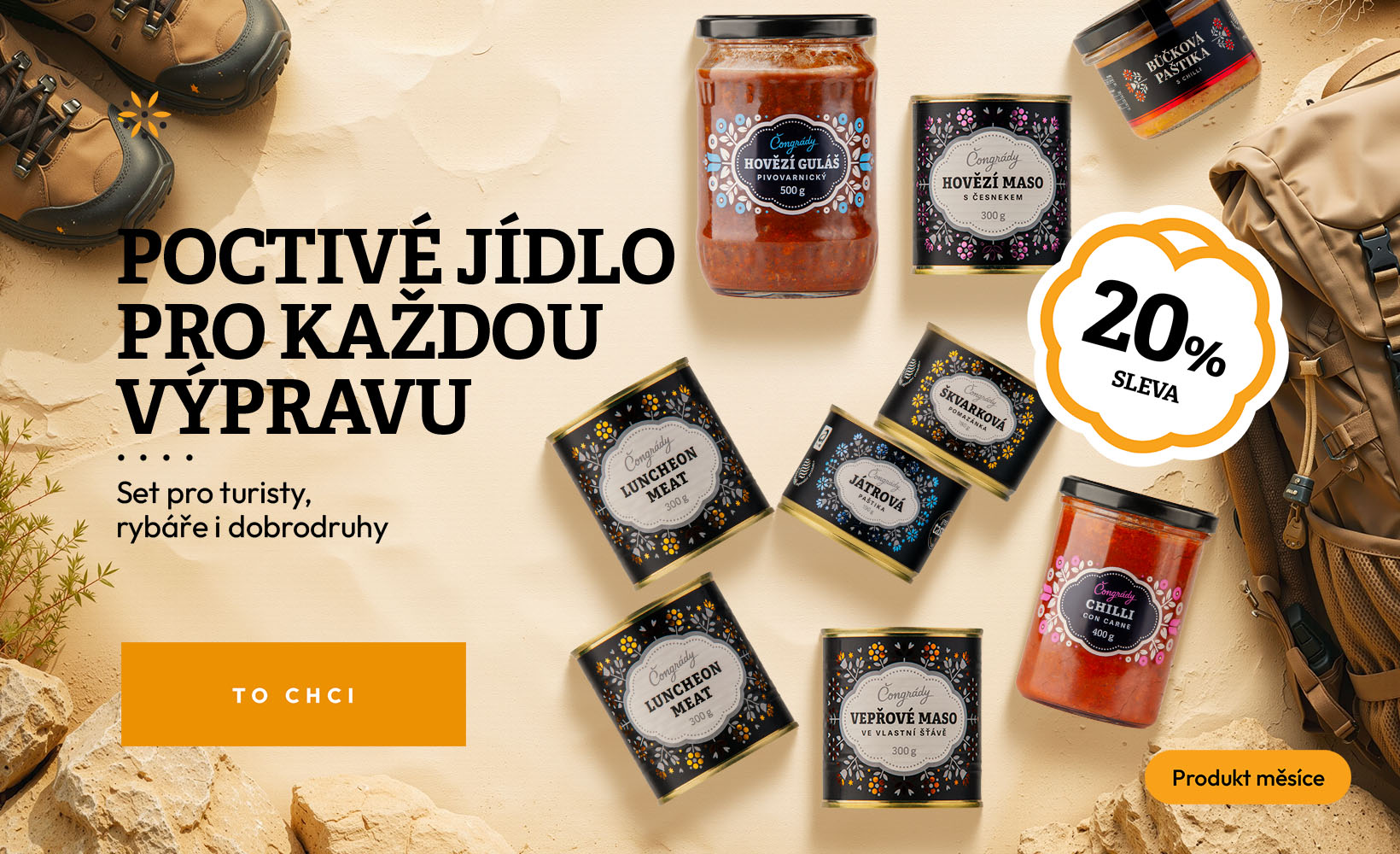 Produkt měsíce července: set dobrodruh