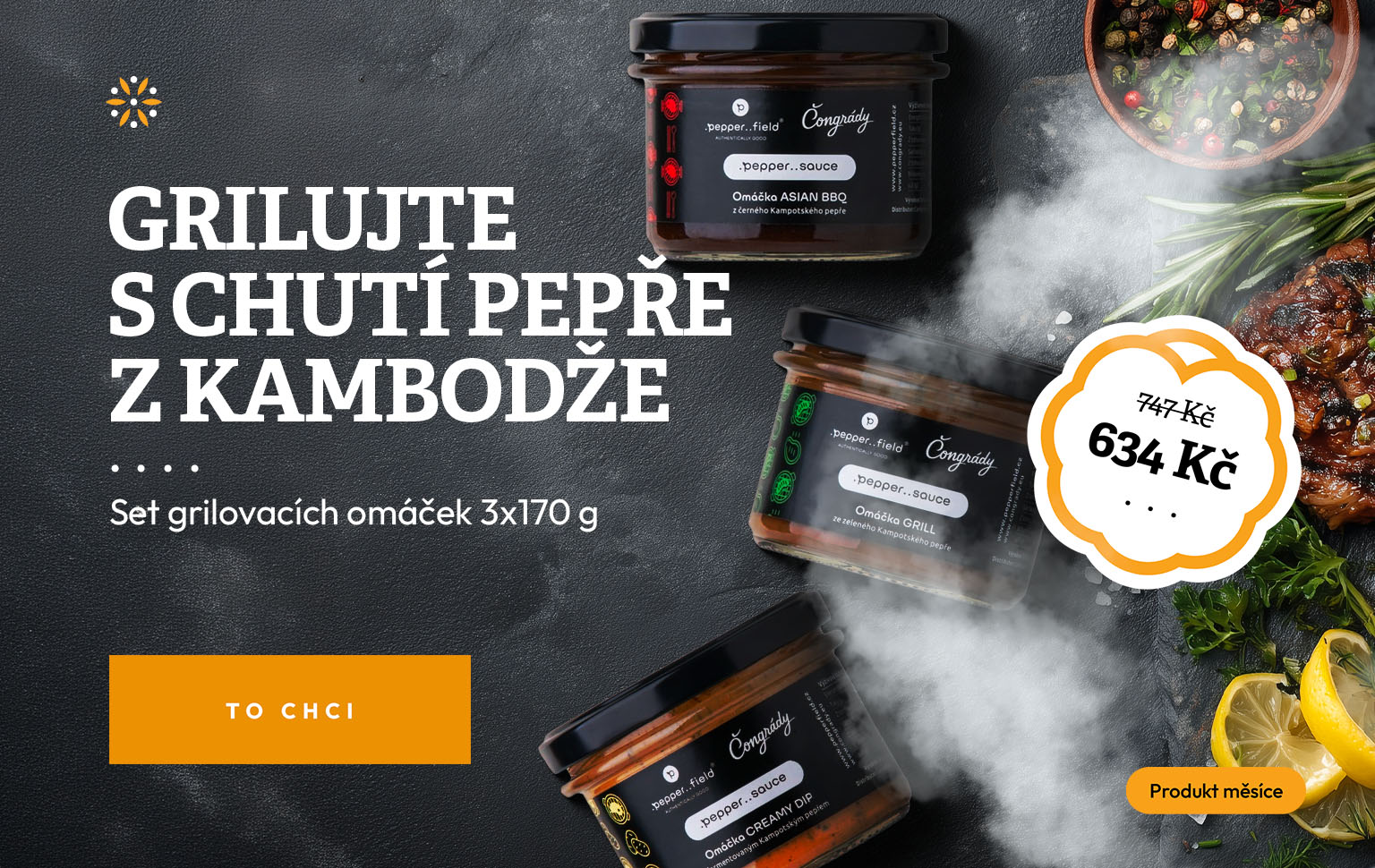 Produkt měsíce května: set grilovacích omáček