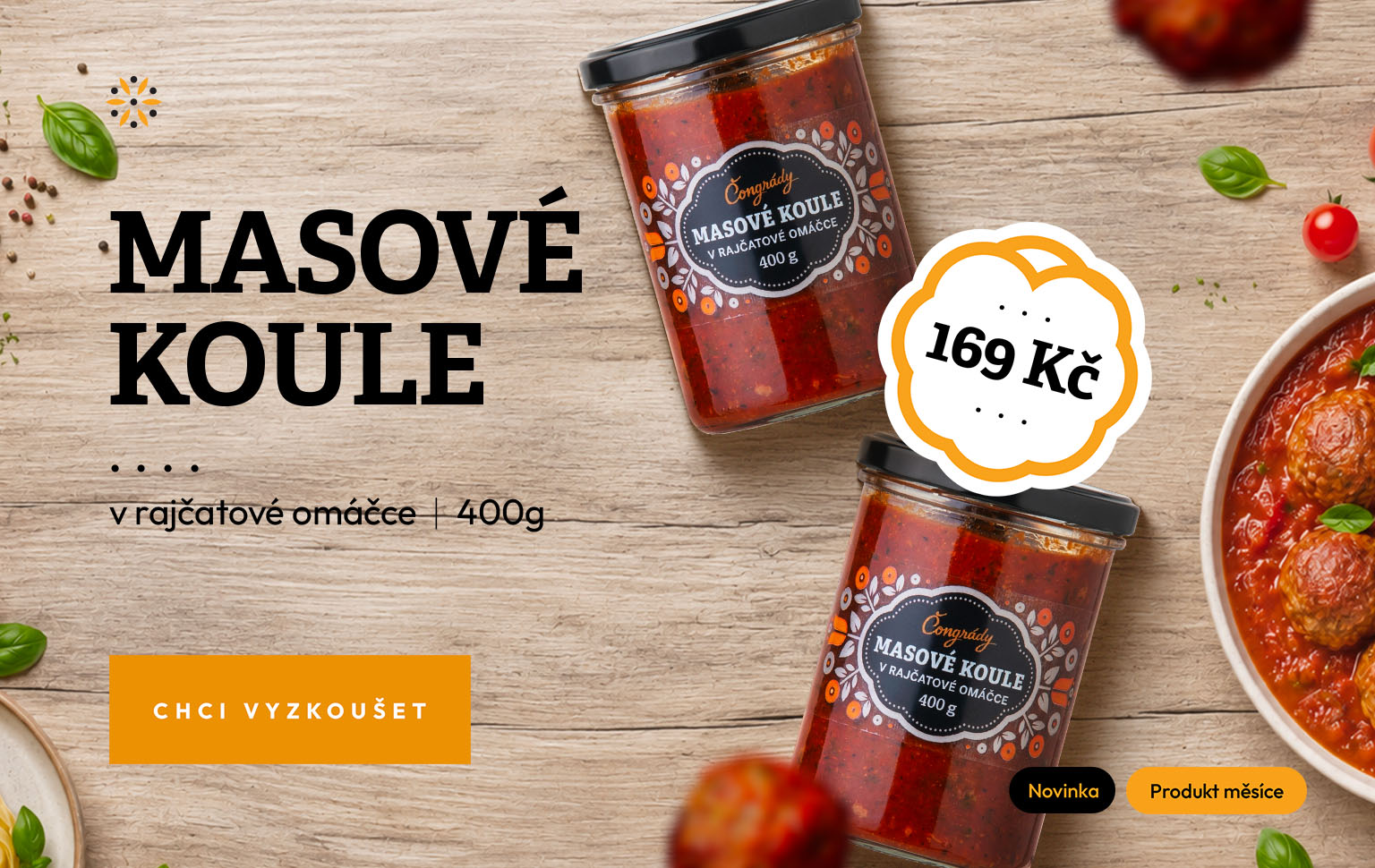 Masové koule v rajčatové omáčce