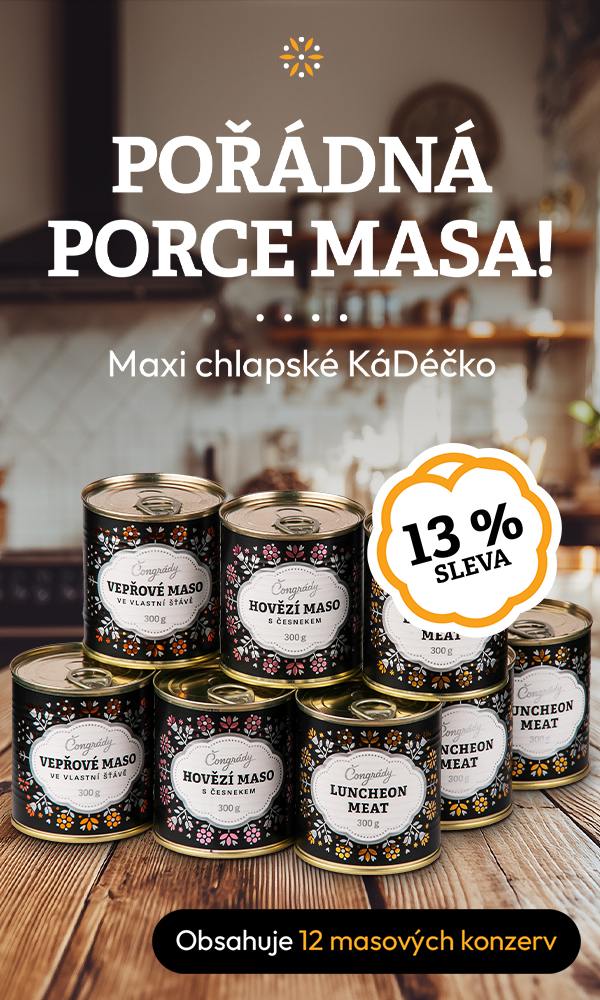 Set Maxi chlapské KáDéčko - 12 ks masových konzerv